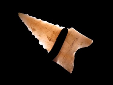 1 7/8" Translucent Agate Dalton, Motley COA, found in Stoddard Co., Missouri, Ex Robert Brusatte
