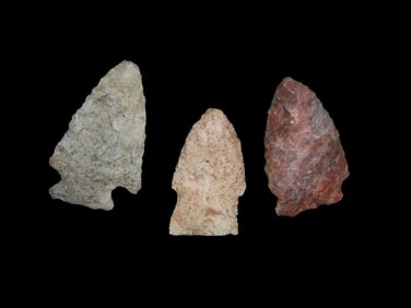 Group of 2 Atlatl Pts, found in Pike Co., Missouri