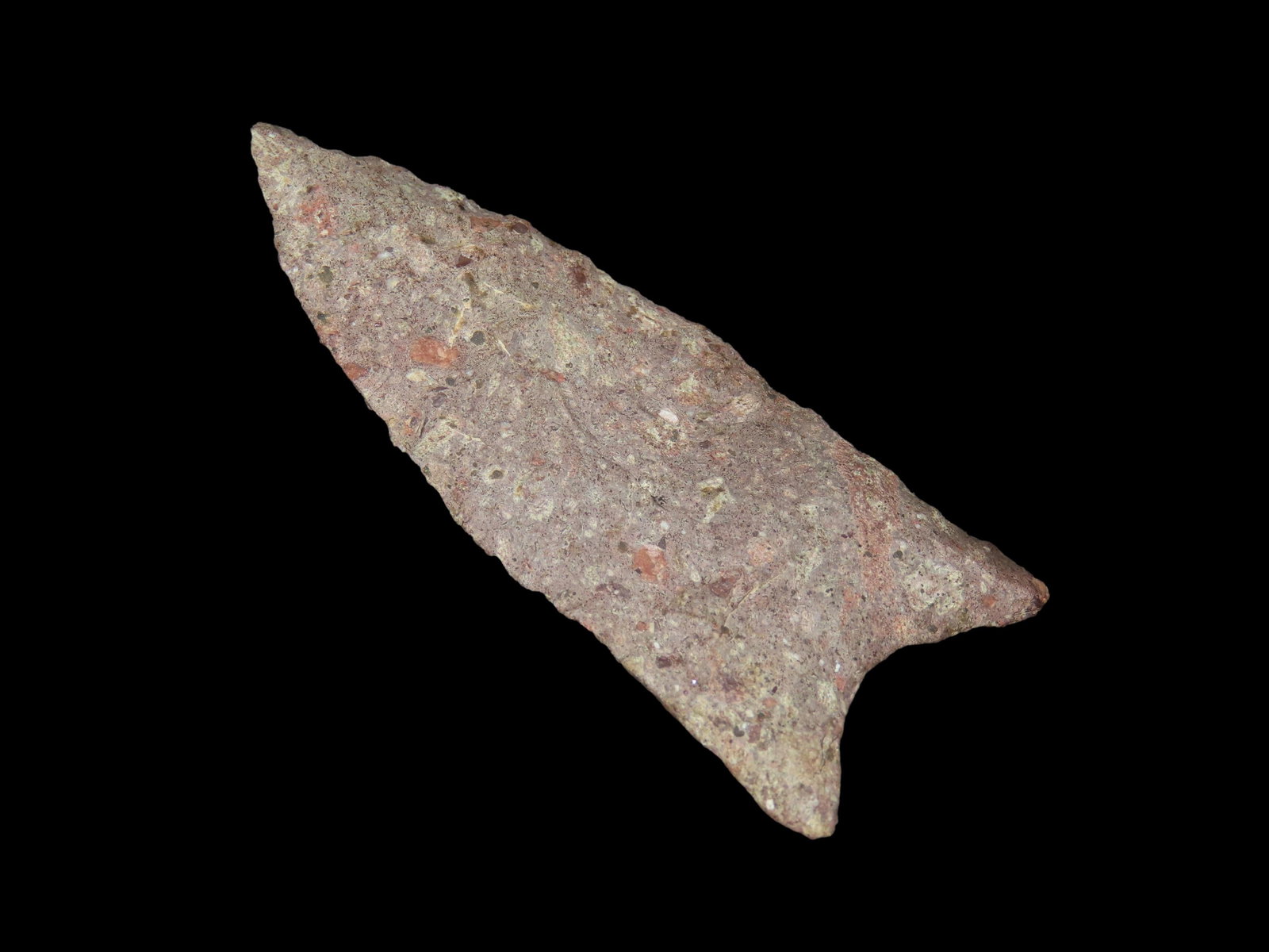 3 1/16" Dalton, Motley COA, Colorful Rhyolite material, found in Southern Missouri, Ex James (1 of 8)