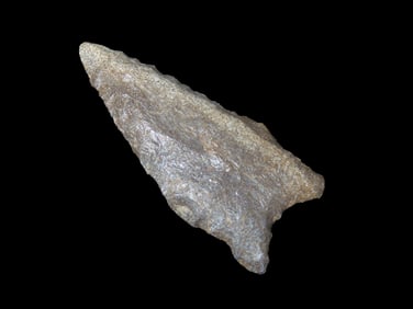 2 1/4" Quartzite Dalton, found in Butler Co., Missouri, Ex George Robertson Collection