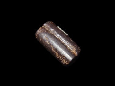1 3/16" Hematite Bead, Well Polished, found in Butler Co., Missouri, Ex George Robertson Collection