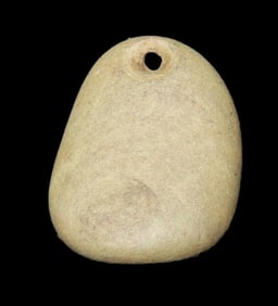 11/16" Granite Pebble Pendant, found in Butler Co., Missouri, Ex George Robertson Collection