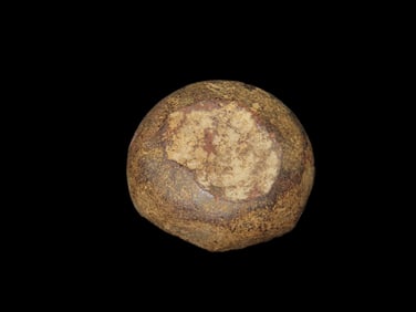 1 5/8" Hematite Cone, damaged, found in Butler Co., Missouri, Ex George Robertson Collection