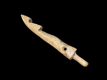 4" Paleolithic Inuit Harpoon Spear, Great Polish, Found in Alaska