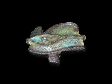 2" Authentic Ancient Faience Eye of Horus Pendant