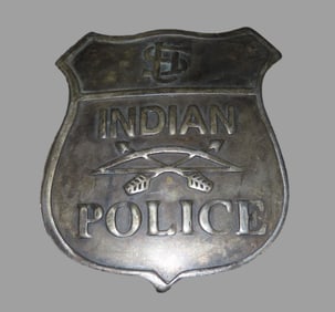 Antique Indian Police Badge