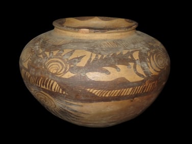 7 1/2" x 12" Early 1900's Native American Pot, Southwestern United States