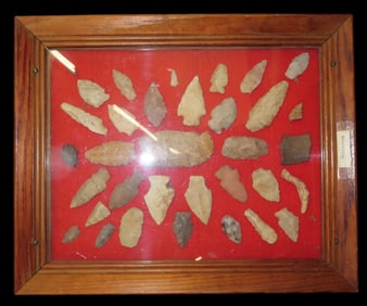 Frame of Points From Arkansas, Ex Marilyn Nabors Collection