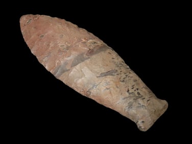 3 1/16" Simpson Pt, found in Madison Co., Missouri, Ex Jim Snyder