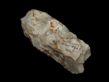 5 1/2" Flint Adze found near Cissbury, 30th August 1884