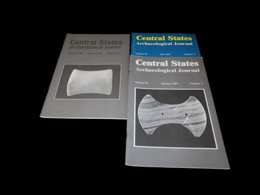 3 Central States Archaeological Journals- Jan/July 2007; April 2008