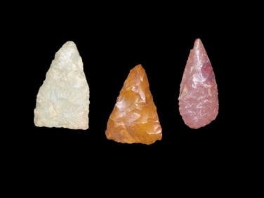 Lot of 3 Pts- 2 Madison, 1 Nodena- found in Midwest