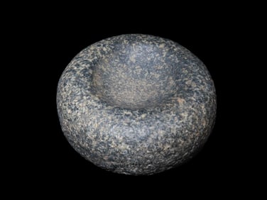3 1/2" Green Hardstone Discoidal, found in Mercer Co., Illinois
