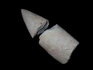 Lot of 2 Pcs of Broken Stone Tool, found in Missouri