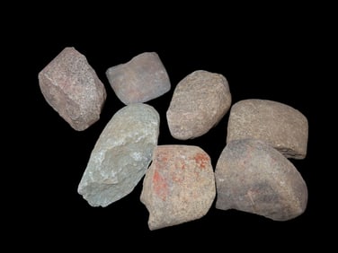 Group of Broken Celt Bit-ends, found in West Central Illinois