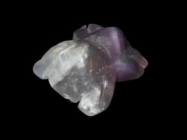 2" Purple Fluorite Spider Charm Stone, purple fluorite is considered a powerful stone for mental