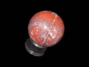 2" Red Jasper Polished Stone Sphere, red jasper is a protective, grounding stone associated with