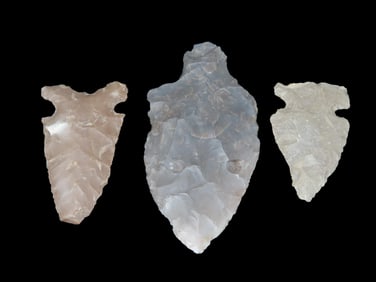 Lot of 3 Texas Arrowheads
