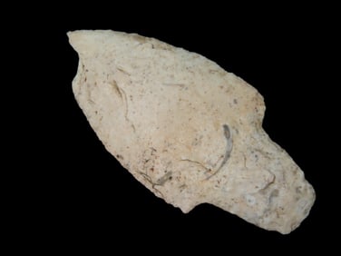 3 1/4" Adena Beaver Tail Tip Made Into Spokeshave, Benton Co., MO