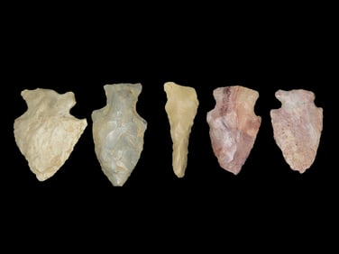 Lot of Arrowheads Midwest, EX Gary Noel
