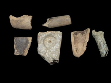 Lot of Native American Pipe Fragments or Preform KY, EX Parker