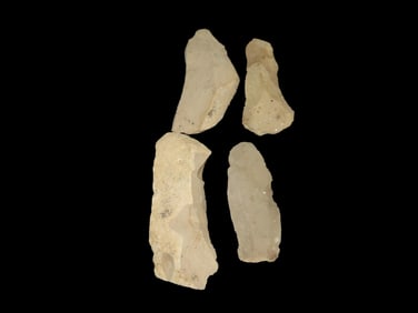 4 Large Paleo Uniface Knives Northwestern States