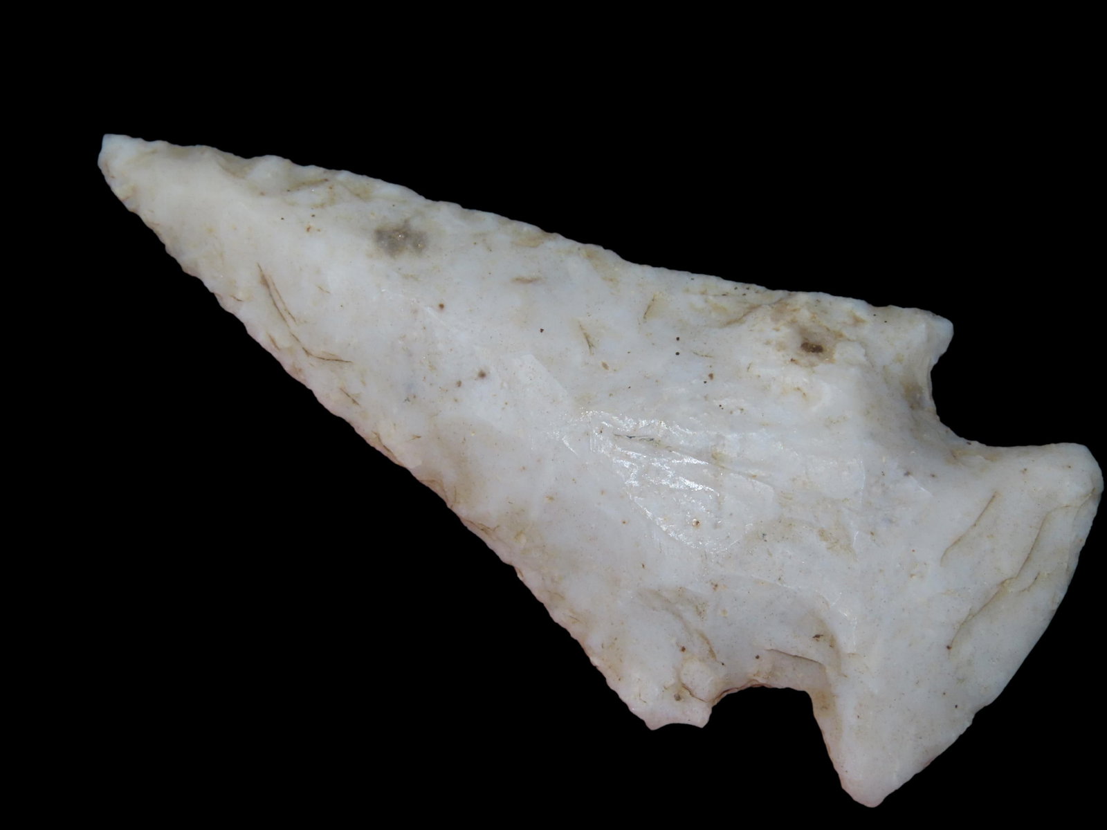 2 3/4" Early Archaic Rice Lobbed Beveled, EX Steve McCabe Collection, Sullivan, MO (1 of 4)