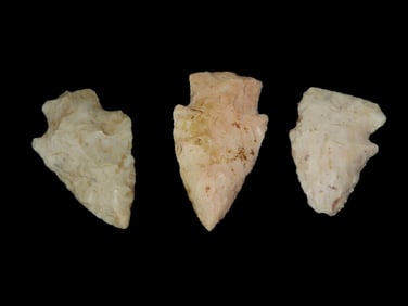 3 Arrowheads, Lewis Co., MO