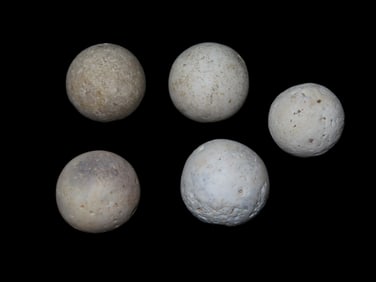 5 Game Stones, Milling Stones, Tumbling Stones, Marbles
