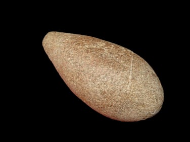 2 1/8" Rare Hardstone Plummet Lightly Grooved