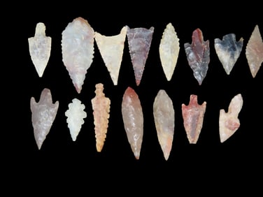 15 Neolithic Sahara Desert Pts., 4000-6000 Years BP