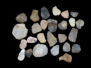 Lot of Paleo Thumb Scrapers