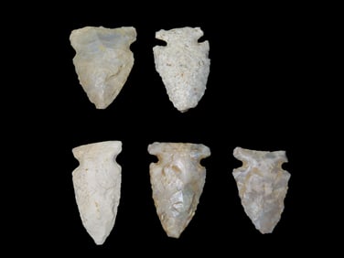 Lot of Midwestern Arrowheads, EX Gary Noel