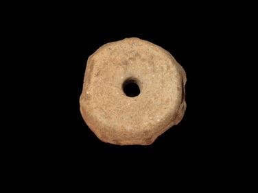 1 1/4" Pre Columbian Pottery Bead Whirl