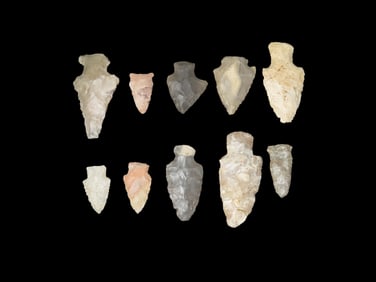 Collection of Midwest Arrowheads, EX Gary Noel