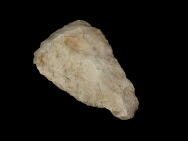 3 1/2" Hafted Adze Shovel Bit, Burlington Chert, found in Hancock Co., Illinois