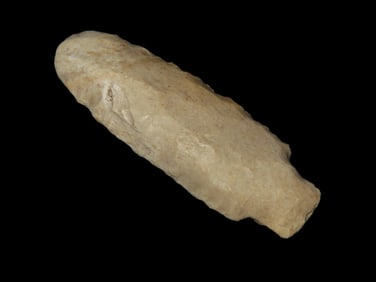 2 1/8" Polished Stem Point, found in Calhound Co., Illinois