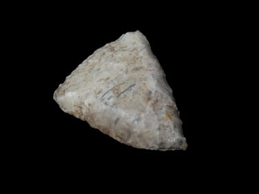 1 5/8" Triangular Blade, found Gulf Coast Florida, Ex Walt McIntire Collection