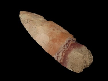 4 5/16" Colorful Woodland Pt, found in Pike/Adams Co, Illinois, Ex Bud Goodwin Collection