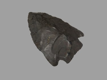 2 1/8" Stemmed Benton, found in Georgia, Ex Walt McIntire Collection