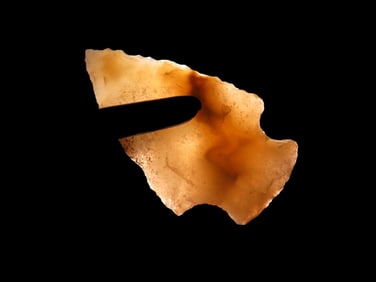1 5/16" Agate Arrow Tip, New Mexico Contact Period, Ex Walt McIntire Collection