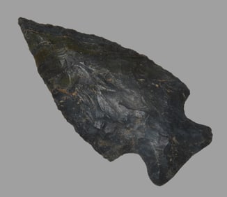 1 13/16" Apple Creek, Moline Chert, found in Knox Co., Illinois, Ex Mark McDaniel Collection