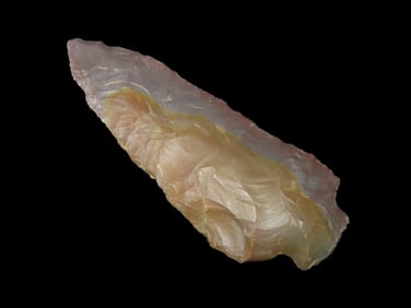 3 3/16" Mulburry Creek, found in Limestone Co., Alabama by Joe Wheeler between 1968-1975 along the