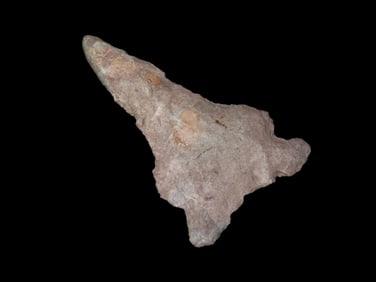 1 13/16" Early Archaic Drill, found in Jessamine Co., Kentucky, made of heat treated Boyle Chert,