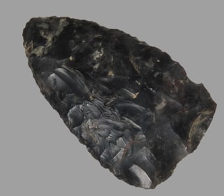 2 3/4" Archaic Knife, Coshocton/Upper Mercer Chert, found in Ohio,  Ex Jim Lee  Collection, sold by