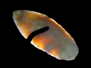 3 1/8" Translucent AGate Knife, found in Tampa Florida,  Ex Jim Lee  Collection, sold by Jerry