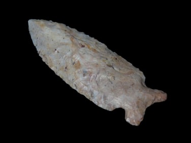 2 5/8" Brannon Pt., Motley COA, found in Howard Co., Missouri, Ex Jim Crawford Collection