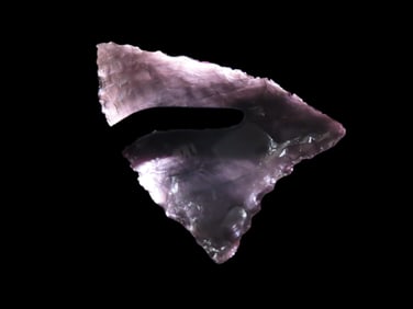 1 15/16" Preform, Byrd COA, made of Obsidian, found in California
