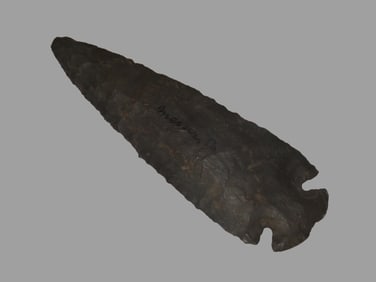 4" Notched Base Dovetail, 2xCOA-Bennett/Motley, found in Mercer Co., Illinois, Ex Jake Vahle