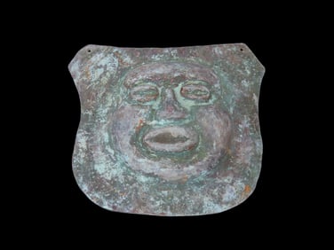 3 9/16" Effigy Pendant, Motley COA, found in South America, Ex Steve Barras Estate
